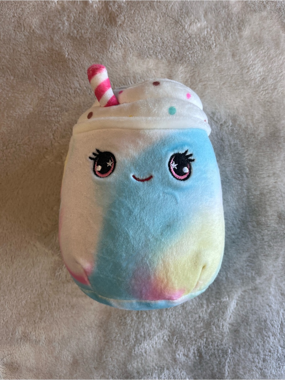 SQUISHMALLOW Anime Eyes Kellen The Milkshake Stuffy Toy Collector Stuffed EUC